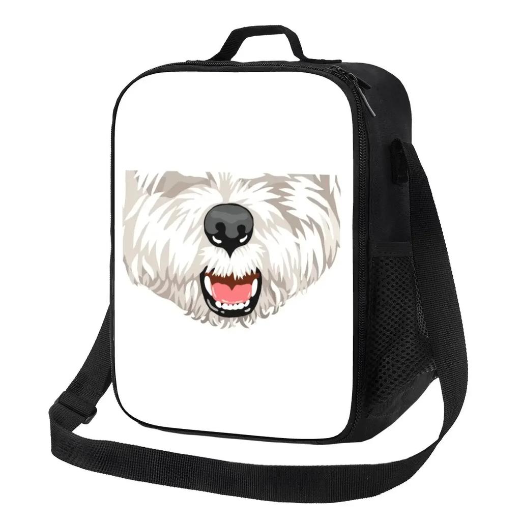 Cute Westie Puppy Dog Resuable Lunch Box for Leakproof West Highland White Terrier Cooler Thermal Food Insulated Lunch Bag
