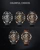 Men's Luxury Leather Strap Supercar Racing Waterproof Sports Watch