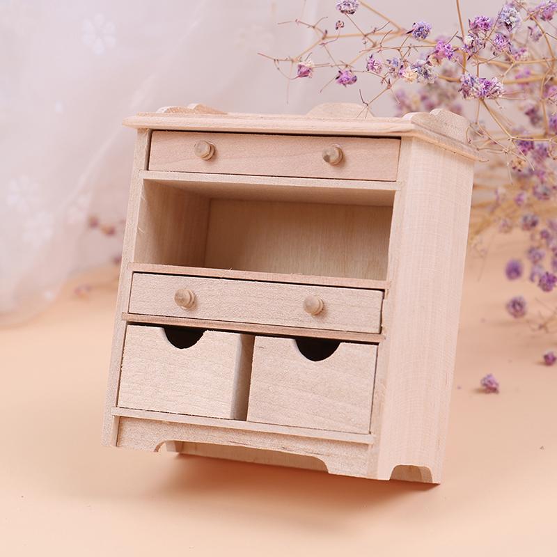 1:12 Dollhouse Miniature Cabinet Set Model Doll House Living Room Accessories