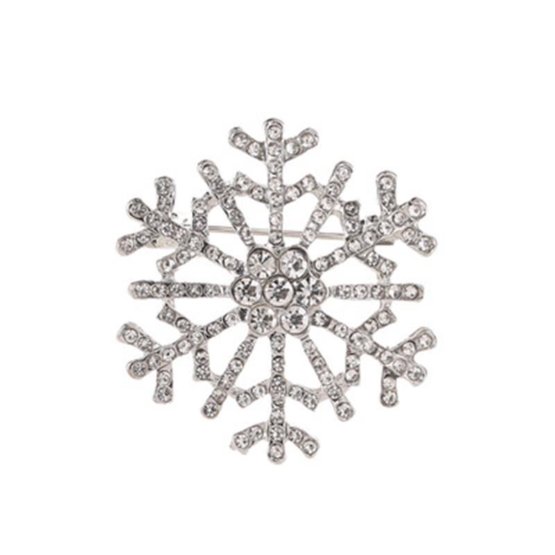Versatile Snowflake Rhinestone Brooch - Trendy Fashion Accessory for Women's Suits