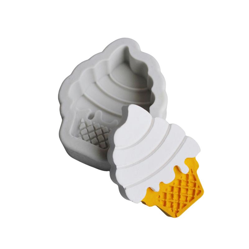 

Рожок мороженого Шоколадная помадка Силиконовая форма Торт ко дню рождения Декоративные инструменты