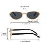 Vintage Oval Sunglasses  New In Fashion Metal Rim Gradient Shades Women Ins Trendy Stylish Brand Design Sun Glasses