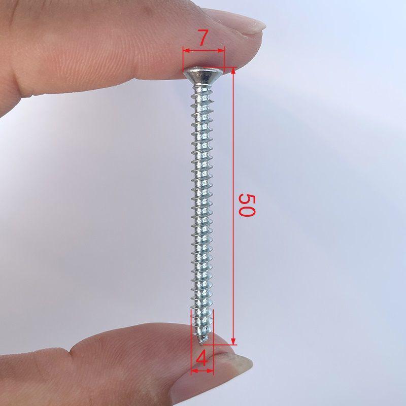High-Strength Phillips 1022A Self-Tapping Wood Screws, Blue-White Zinc, M4/M5 for Curtain Installation and Woodworking.