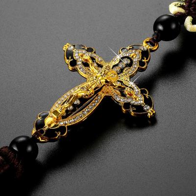 Metall Diamant Kreuz Jesus Christian Religiöse Auto Auto Styling Zubehör Auto Anhänger Auto Rückspiegel Ornamente Hängen