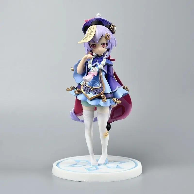Genshin Impact Figure Qiqi 20cm Kawaii Anime Action Figurines Ornaments Doll Figures Toy High Quality Model Toys for Boy Gifts