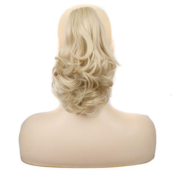 Synthetic Short Wavy Ponytail For Women Hair Extension Black Blonde Claw Jaw In Hairpiece Clip In Hair Ponytail