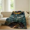 Science fiction film P pacific R rim Blanket For Sofa Office Bed Plane Travel Sleep Read Relax Camping Soft And Warm