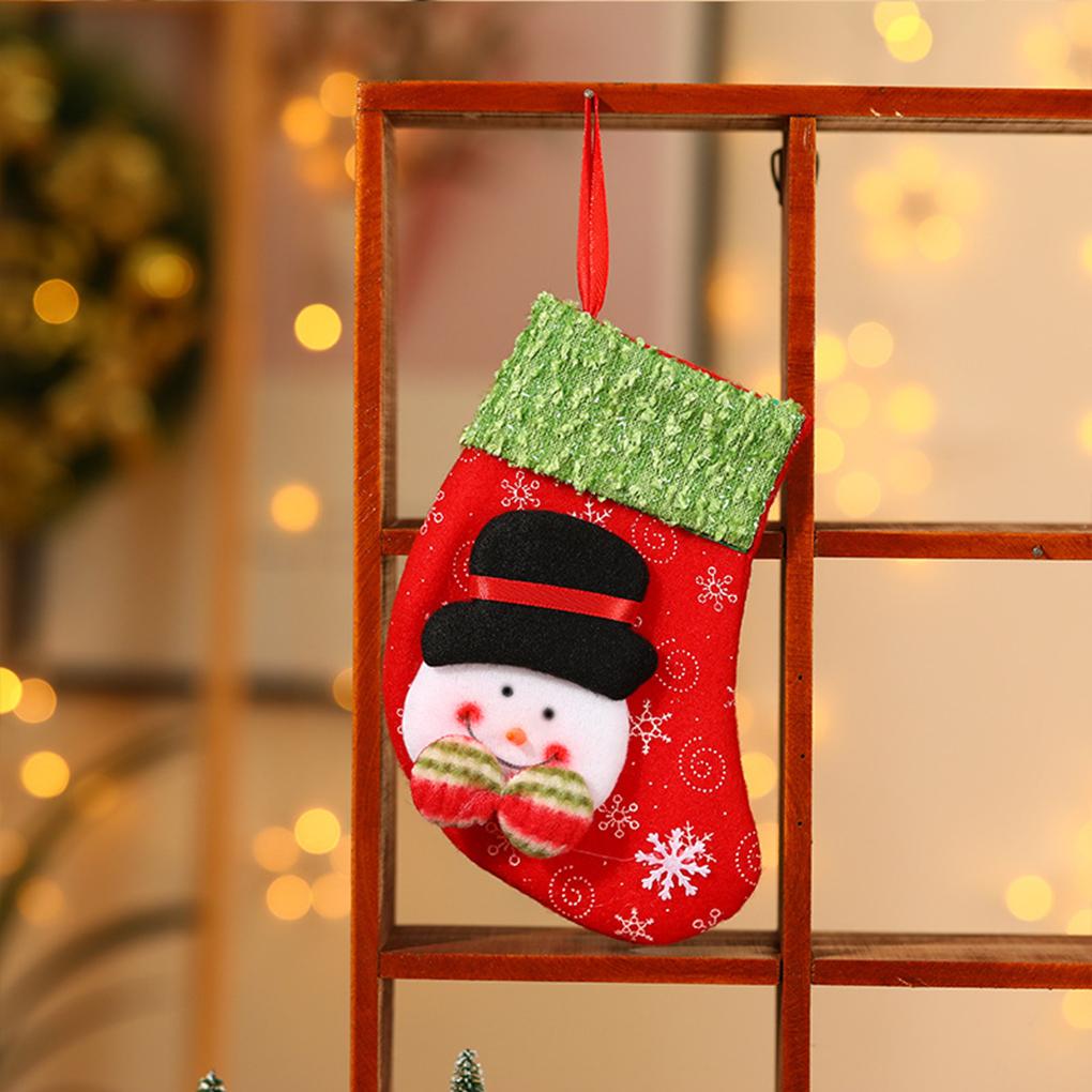 Xmas Elf Boot Shoes Bag Stocking Christmas Tree Decoration Hanging Candy Gift