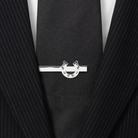Horseshoe Horseshoe Lucky charm Tie clip Tie bar Tie pin n02033