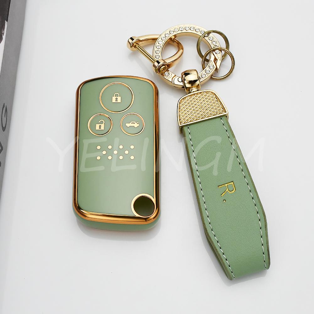 2 3 Buttons Soft Tpu Shell Fob For Honda Fit Jazz Shuttle Gp2 Spada Stepwgn Rg1 Freed Spike Ge6 Car Case Key Cover Fob Keychain