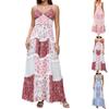 Women's Spring/Summer Casual V-Neck Floral Printed Beach Midi Dresses