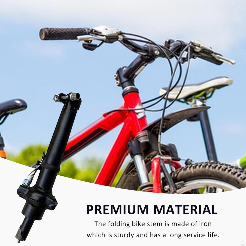 Adjustable Folding Bike Stem for Handlebar Installation Accessories Cycling