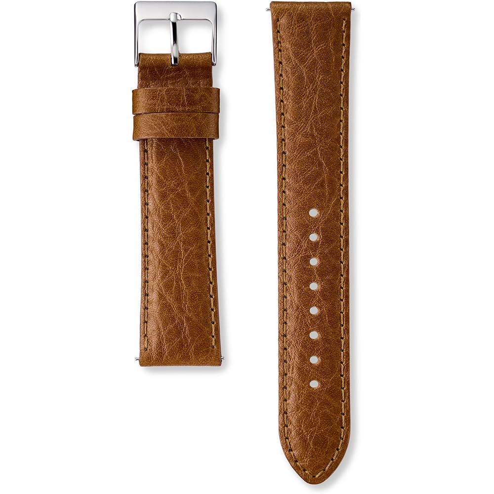 

Seiko Watch Men s Genuine Buffalo Leather Band 20mm Width Brown Oil Matte Finish