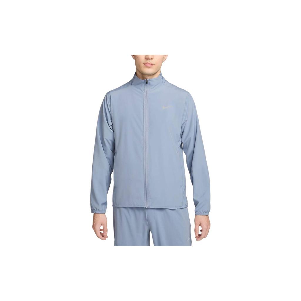 Nike Form Dri-FIT Solid Casual Quick-Dry Versatile Long Sleeve Jacket Men Jackets Slate-Grey Blue FB7500-493