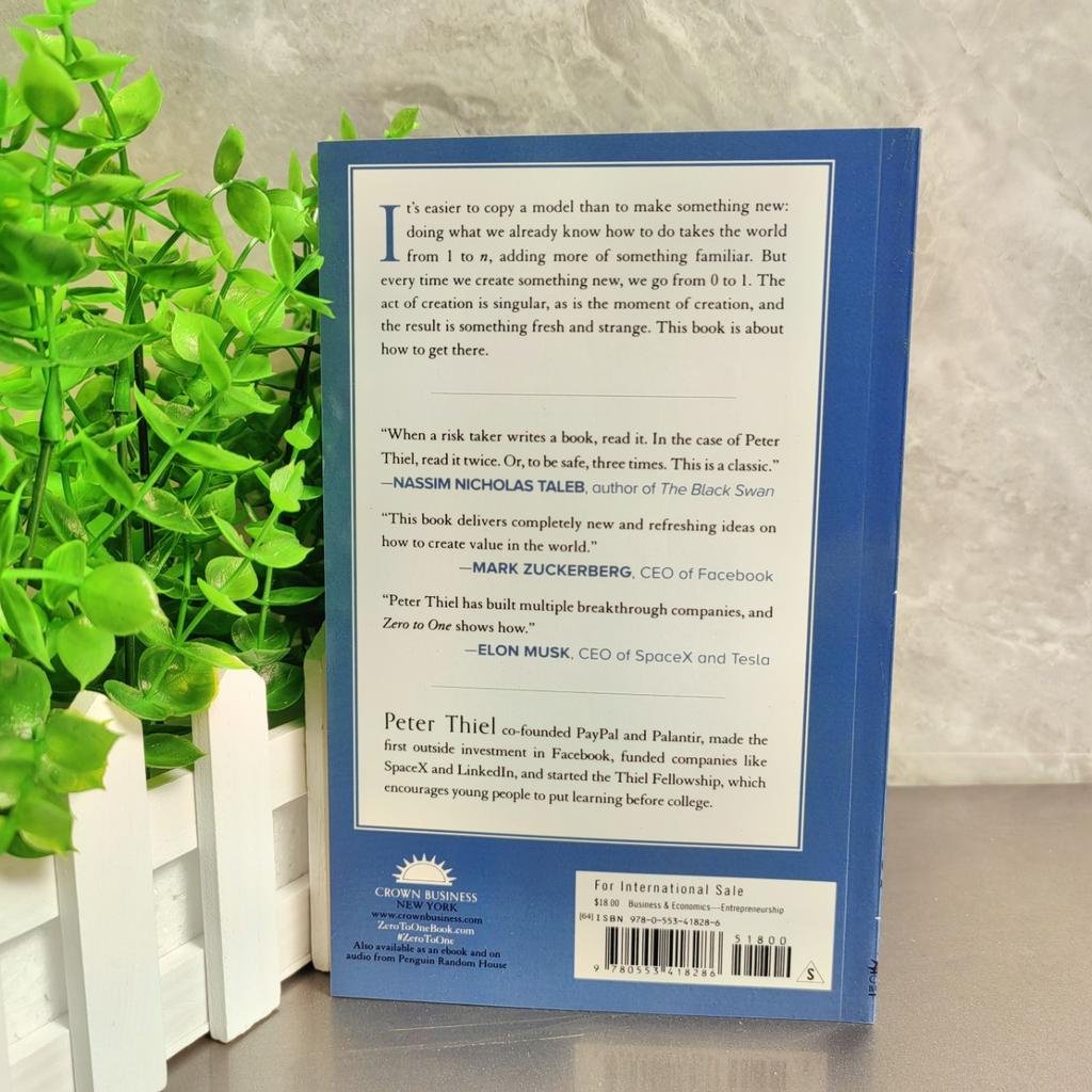 Zero To One By Peter Thiel with Blake Masters Notes on Startups How To Build The Future Encourage Books