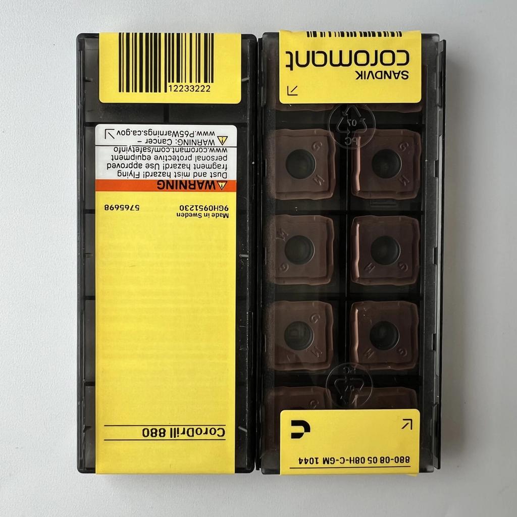 SANDVIK / 880-080508H-C-GM 1044 / Industrial indexable Carbide Inserts 10 Pcs