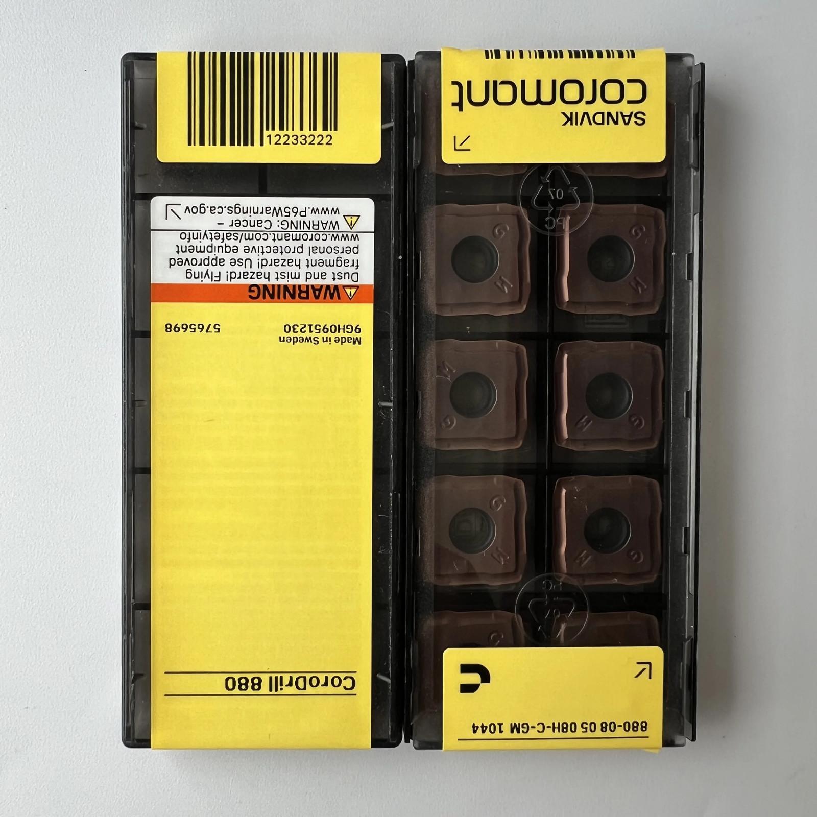 

SANDVIK / 880-080508H-C-GM 1044 / Industrial indexable Carbide Inserts 10 Pcs