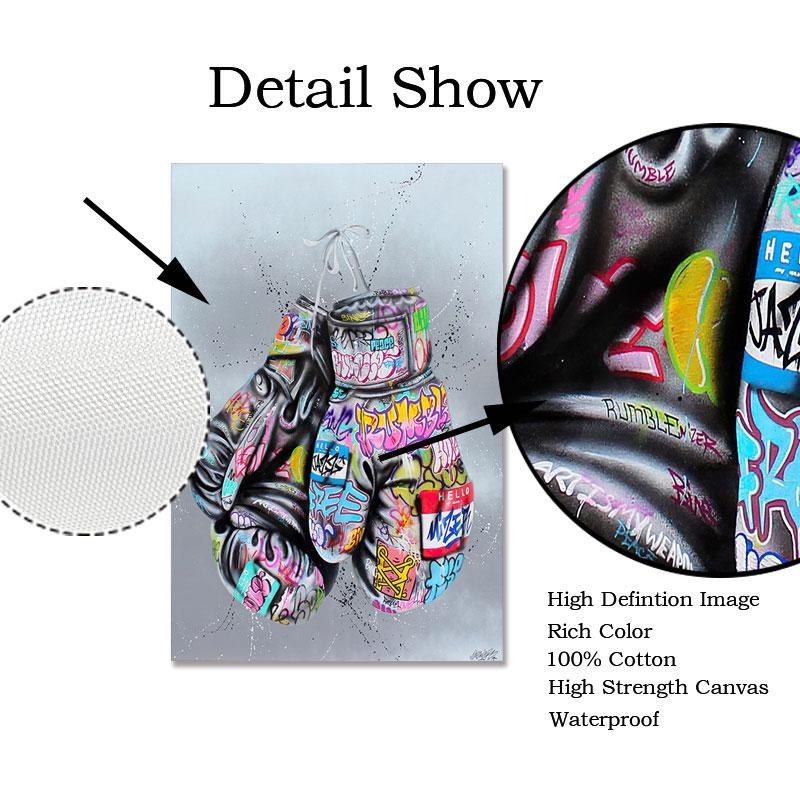 Abstraktní pouliční graffiti umělecká grafika Milovník líbání Malba na plátně Plakáty a tisky Ruční obraz na zeď do obývacího pokoje Home Decor