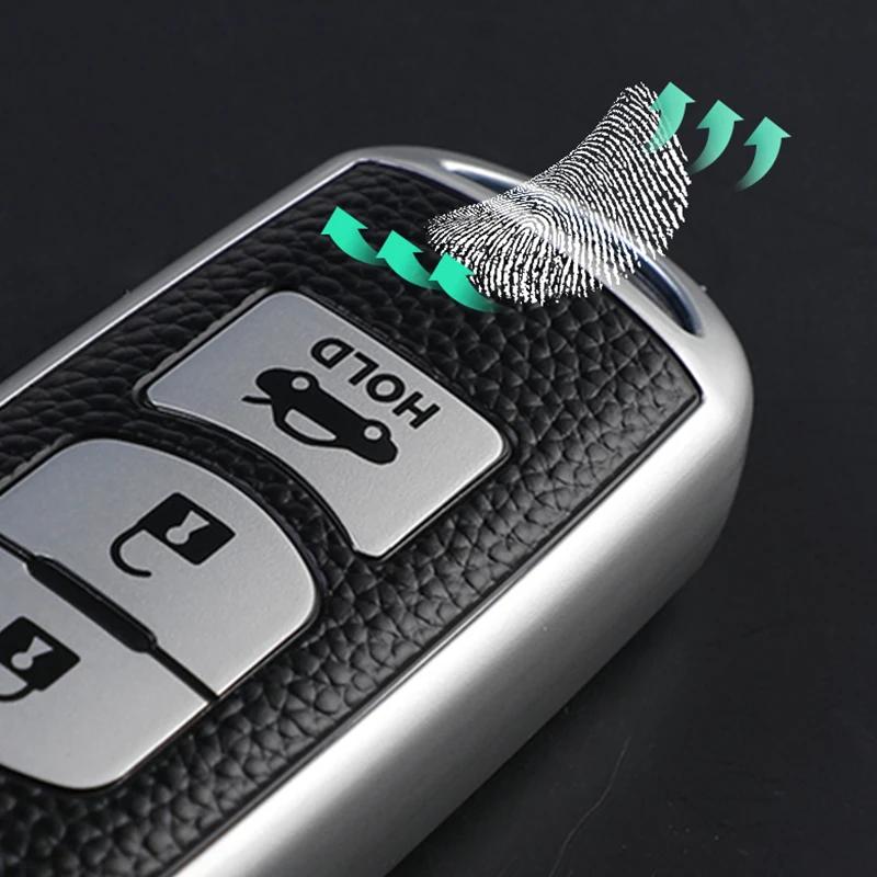 3 Buttons Tpu Leather Car Remote Key Case Cover Bag Keychain For Mazda 2 3 5 6 Cx-3 Cx-4 Cx-5 Cx-7 Cx-9 Atenza Axela Accessories