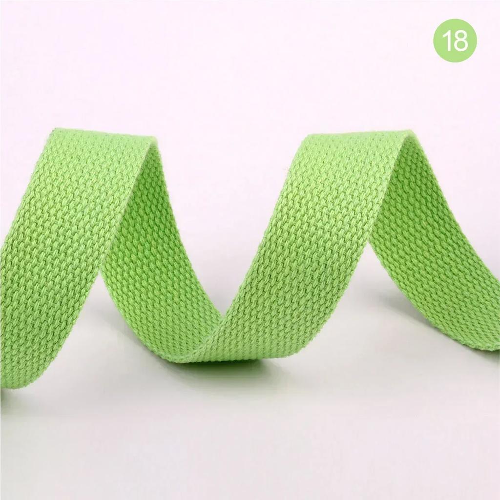 20-50mm Meetee 4M Polyester Cotton Webbings Bands Canvas Strap Tapes for Backpack Clothes Seat Belt Sewing Ribbons Accessories