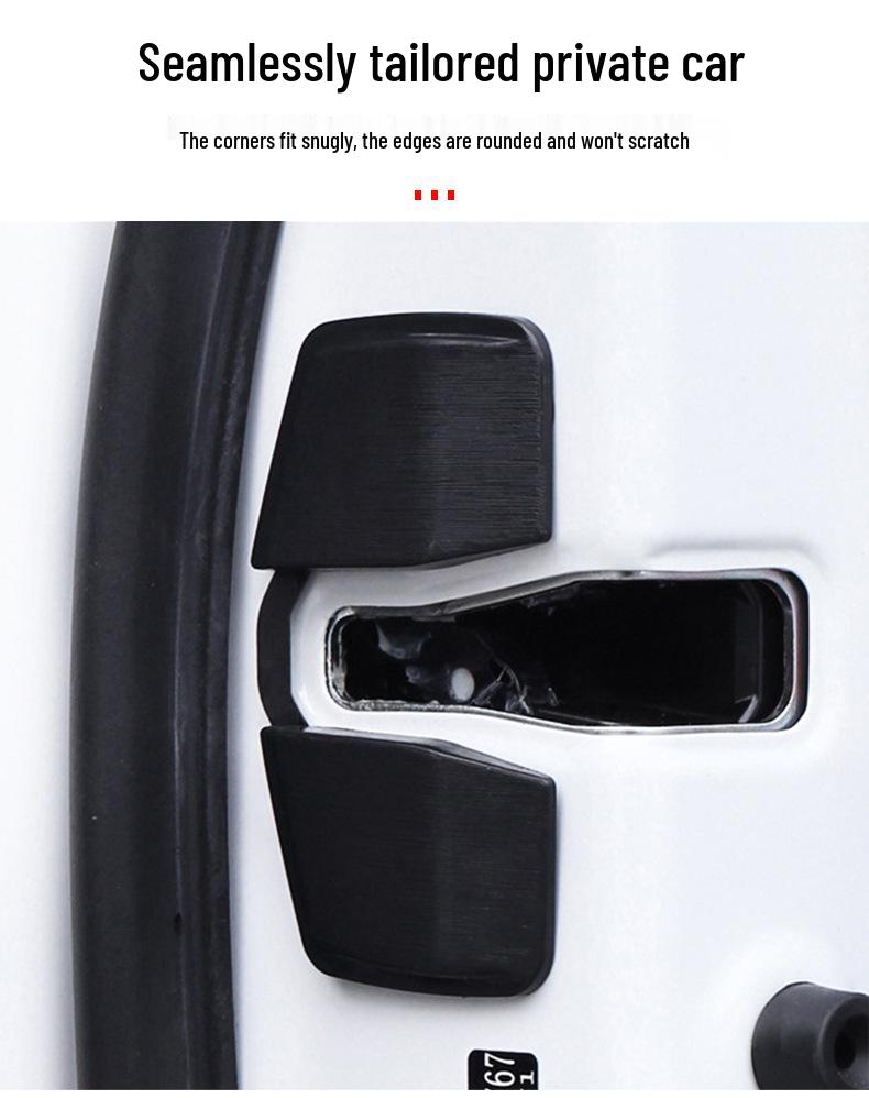 Subaru Forester, Outback, XV, Legacy Anti-Rattle TRD Door Lock Buckle Cover - Stainless Steel Car Accessory.