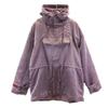 90s Sulfur Dyeing Pullover Jacket F Purple Quilted Back Women Used