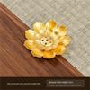 Double-Layer Antique Lotus Incense Burner for Tea Ceremony and Buddha Worship with Multi-Hole Sandalwood Stick Holder.