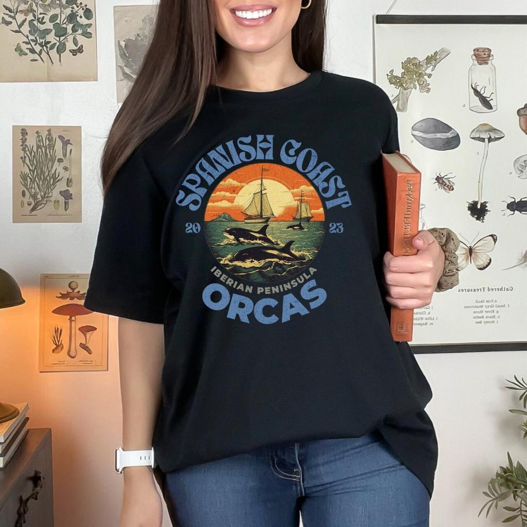 Orca T-Shirt | Spanish Coast Iberian Peninsula Sailing Graphic Tee