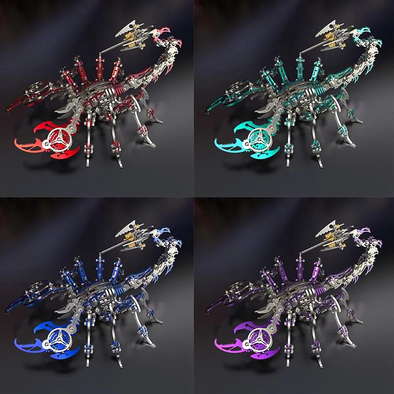 Movable Simulation Scorpion Precision Mechanical Toy Metal Assembly Model 3D Puzzle Creativity DIY Manual