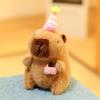with Instruments Plush Doll Toy Capybara Anime Fluffy Toy Soft Stuffed Keychain  Children's Gift
