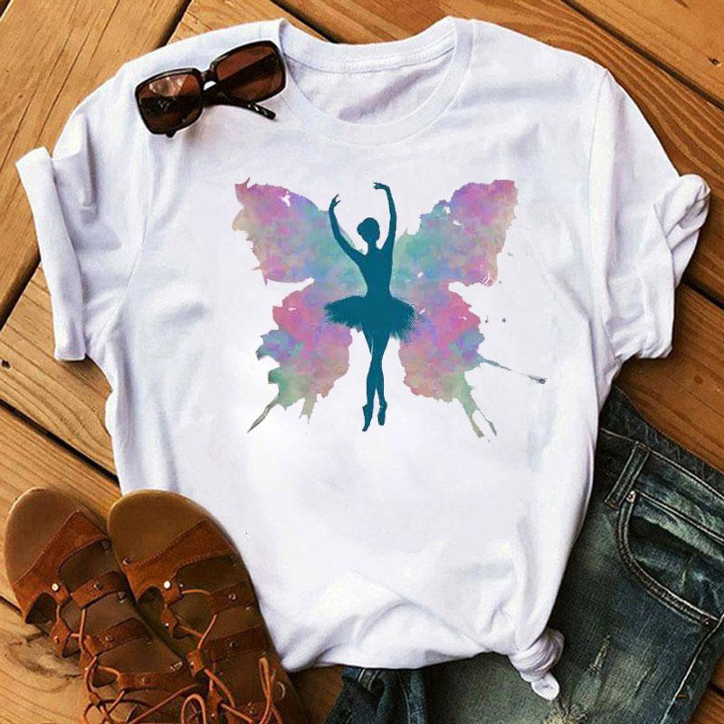 Women Summer T Shirt  Tree Pattern Print Retro Fashion Short Sleeve Tees Casual   Printed  Tops