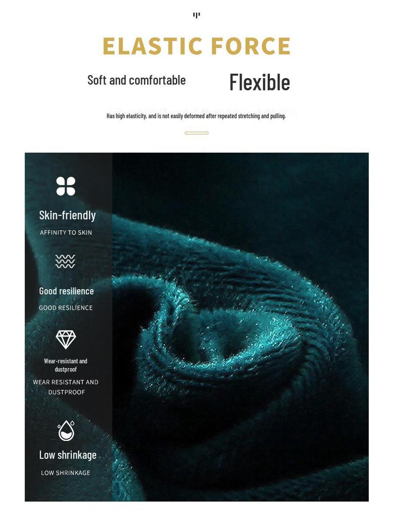 Silver Fox Velvet Stretch Chair Cover - Dustproof & Durable for Restaurants, Cafes, and Homes