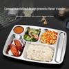 304 Stainless Steel Divided Lunch Tray
