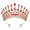 Baroque Queen Large Crystal AB Crowns For Bridal Women Girls Wedding Tiaras Diadem Comb Princess Party Hair Dress Jewelry