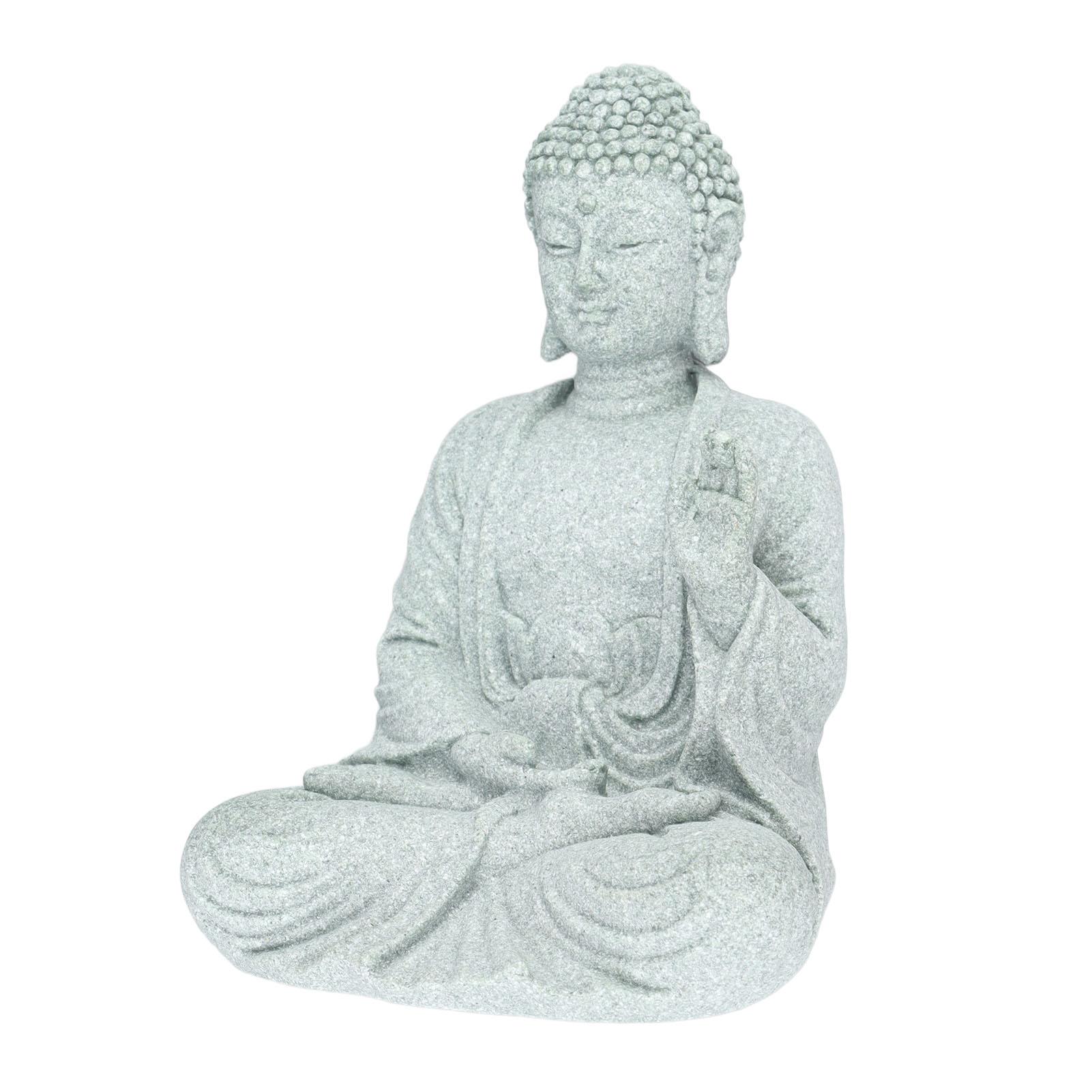 Маленький Будда Украшение Изысканное Мастерство Зеленый Песчаник Будда Украшения для Аквариума Спокойствие