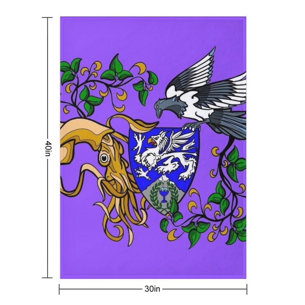 The Squid and the Magpie (large Items) Throw Blanket Polar sofa bed for winter Nap Blankets