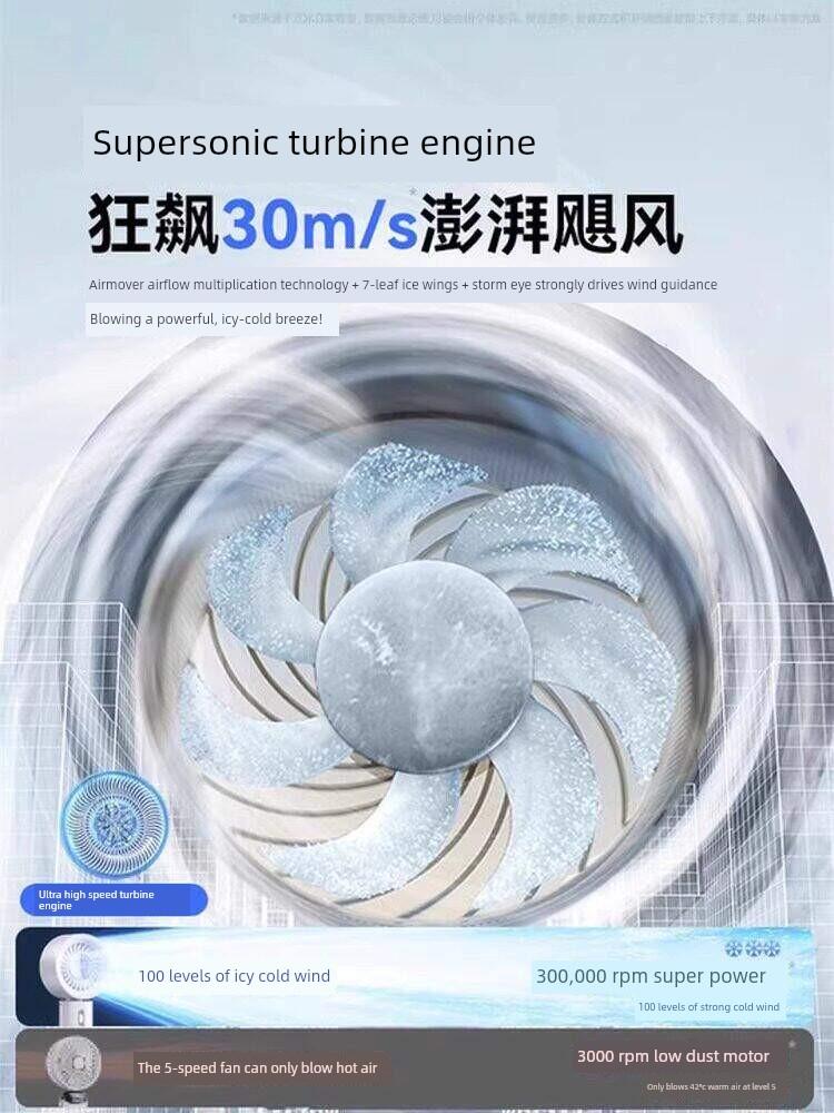 Refrigeration Mini Fan, Handheld Portable Mini Fan, Rechargeable Ice Pack, Ultra-Long Battery Life, Silent Electric Fan 2906