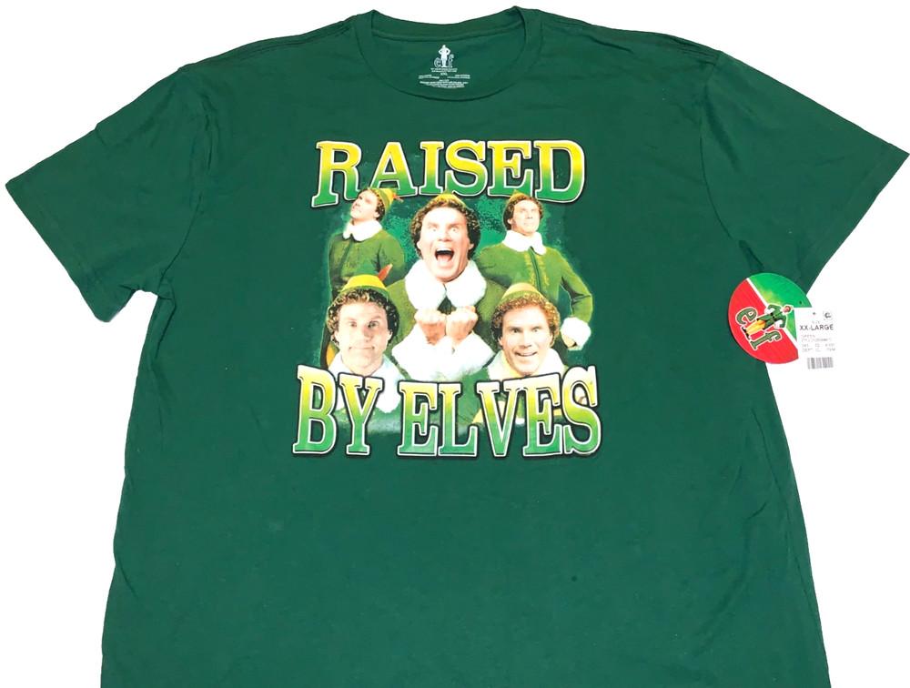 Buddy The Elf Raised By Elves Will Ferrell Elf Movie T-Shirt New! NWT XL Unisex T-Shirt S
