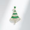 Bo Xin Yun Exquisite Green Christmas Tree Brooch - Luxury Winter Clothing Accessory and Gift Ornament