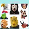 Unerhört lustige Einzelhundmaske für Cosplay Latex Lustige Kopfbedeckung Einzigartige Designs Großartig für Halloween-Partys Charaktere)