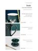 Ceramic Mug with Gold Rim, Tea Strainer, and Lid - Perfect Business Gift for Men and Women.