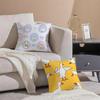 Cute goose Cushion Cover Throw Pillow Cover Hidden Button Durable Polyester Chair Cushion