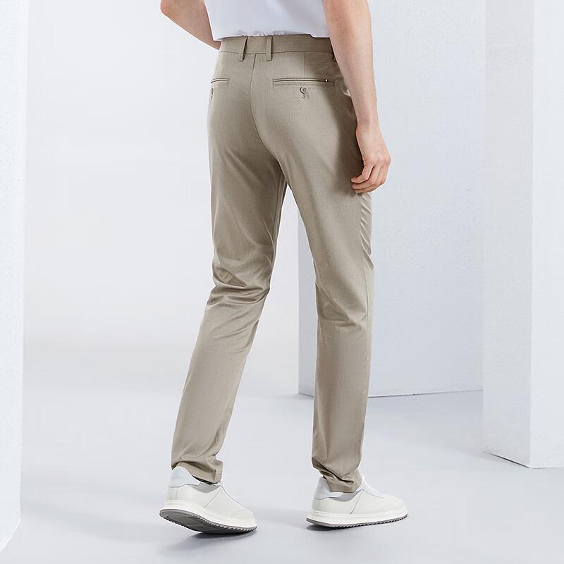 

QiPai Men s Silk Blend Straight Casual Pants 34 (175/86A)