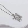 Silver Color Turtle Pendant Necklace Copper Necklace Fashion Collarbone Chain  Women