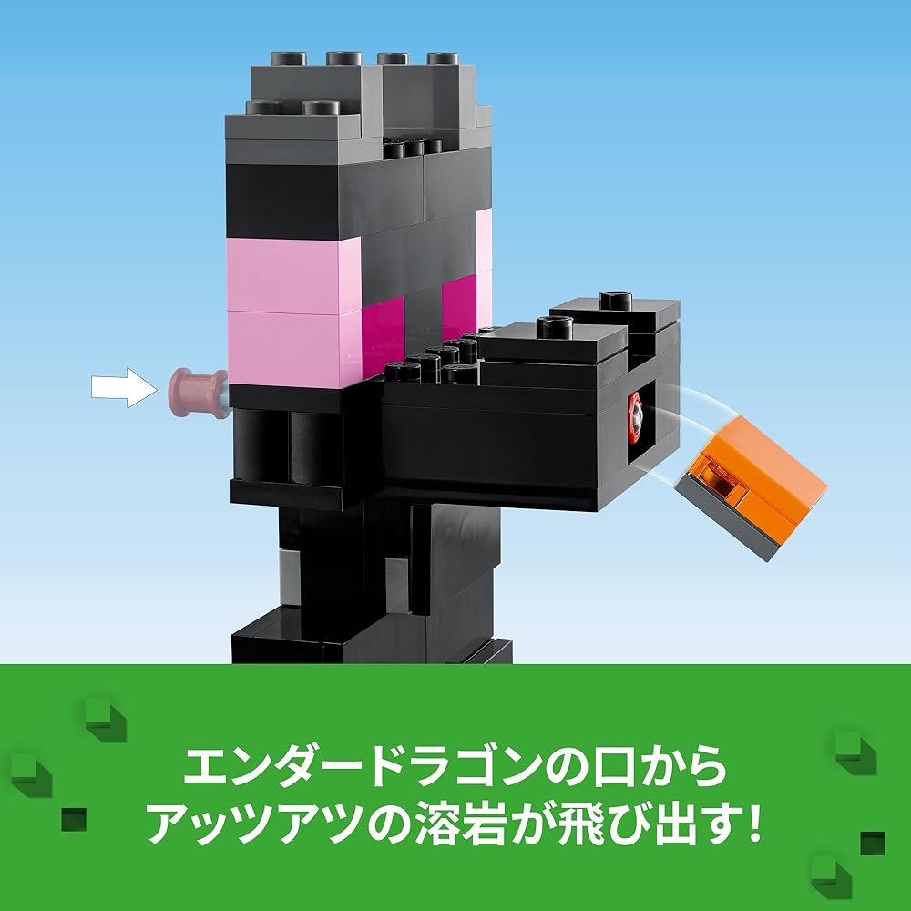 LEGO Minecraft End Arena Building Set 21242 for Kids Ages 8-10, Creative Toy Blocks