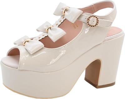 Yosuke Women's Ivory Sandals, Sizes 4450047, Sizes 24.0cm-24.5cm