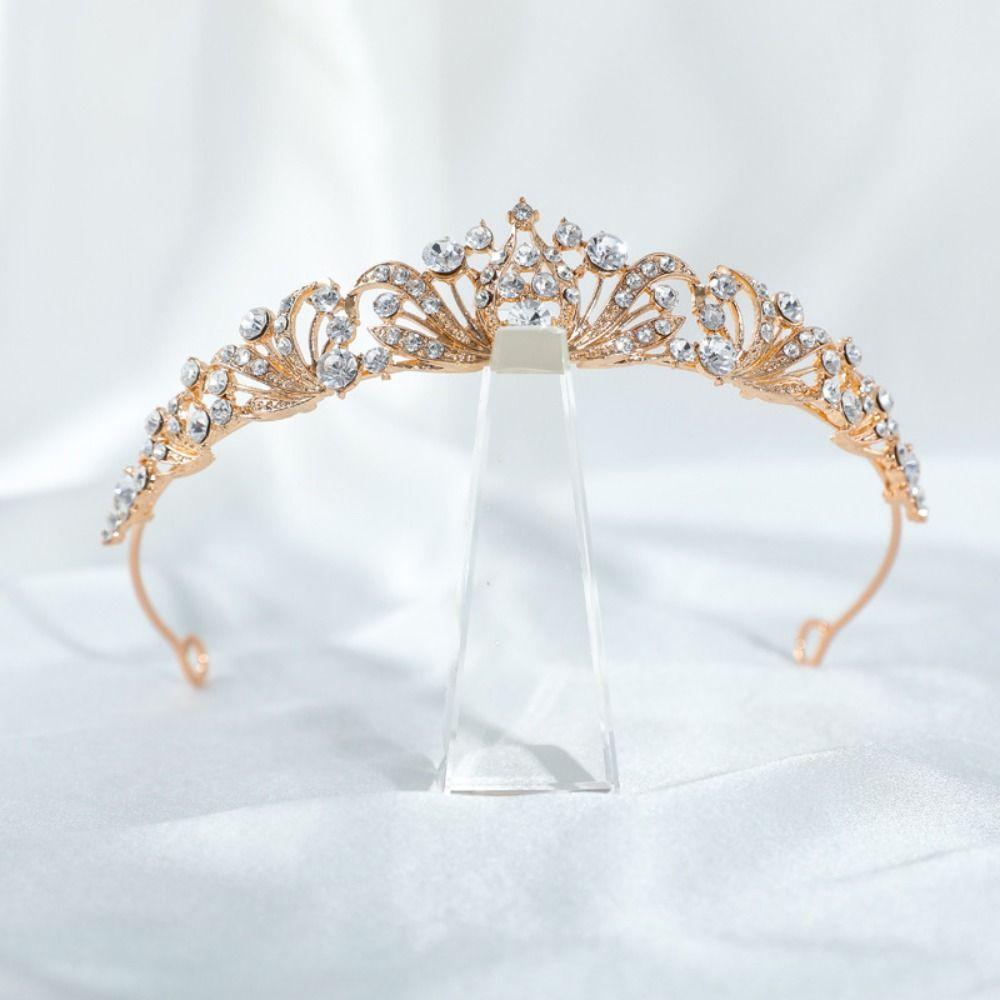 Rhinestones Bride Crowns Elegant Queen Crowns Hair Accessories Wedding Crown Receptions