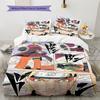 Cartoon Pattern Bedding Quilt Set Quilt Cover Pillowcase Home Decoration Birthday Gift (1 * duvet cover + 2 * pillowcase, without core)