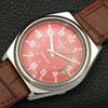 AUTOMATIC 7009A VINTAGE SEIKO 5 JAPAN MENS PEACH COLOR DIAL WATCH A701602-5