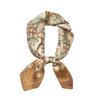 Spring elegant flower square scarf, high-end versatile gift, Nordic foreign style 71x71cm thin imitation silk scarf